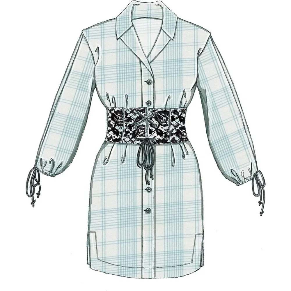 McCalls Sewing Pattern 7713 Dress Patch Pockets Belt Misses Size 4-14‎ UNCUT